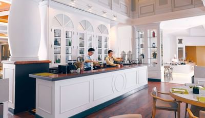 Attendants in the Ellenborough Market Cafe at Paradox Hotels
