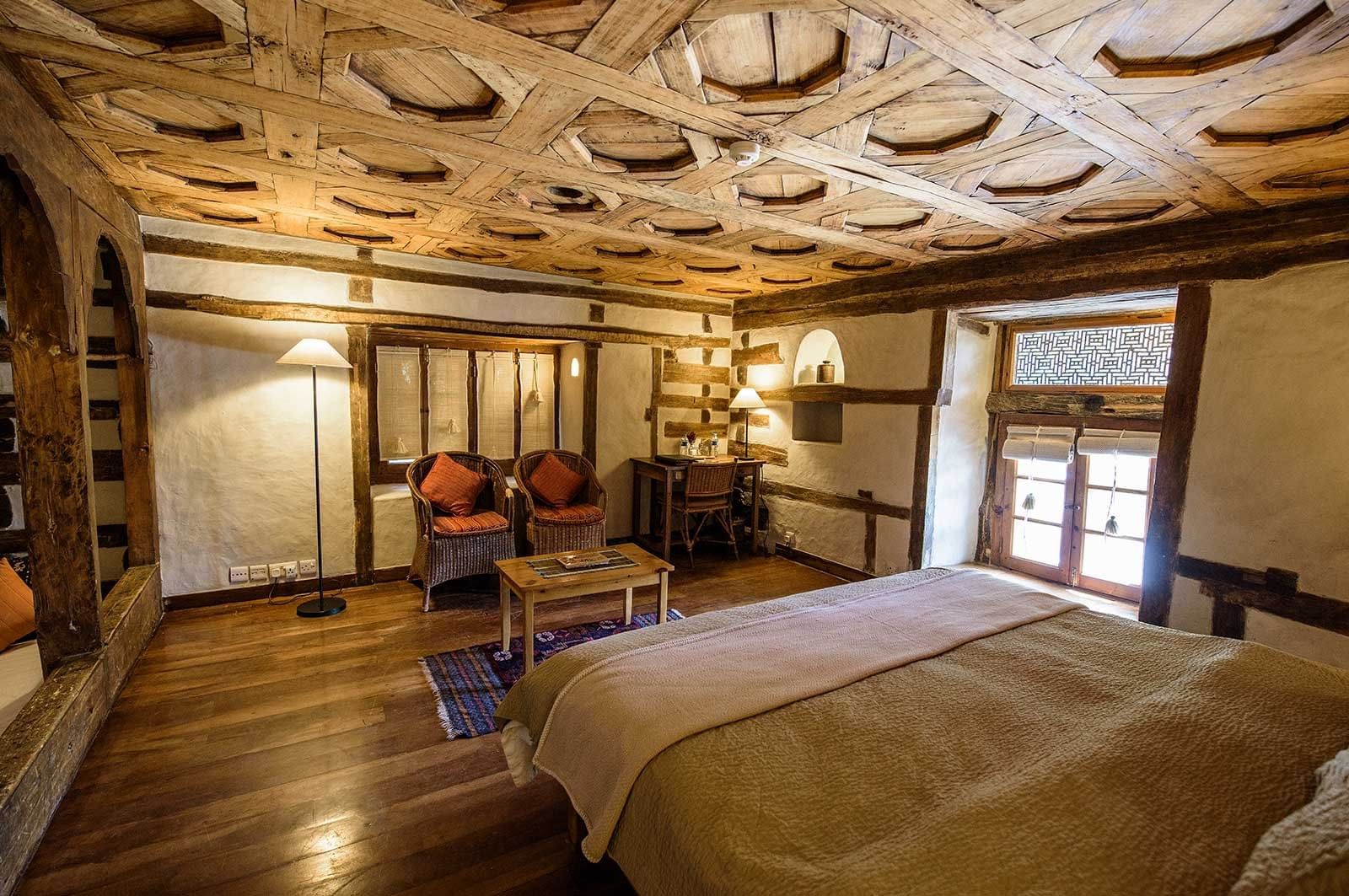 A luxury room of Serena Shigar fort