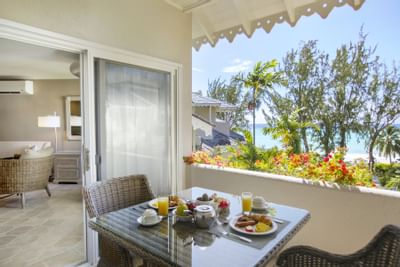 Balcony view in One Bedroom Penthouse at Bougainvillea Resort