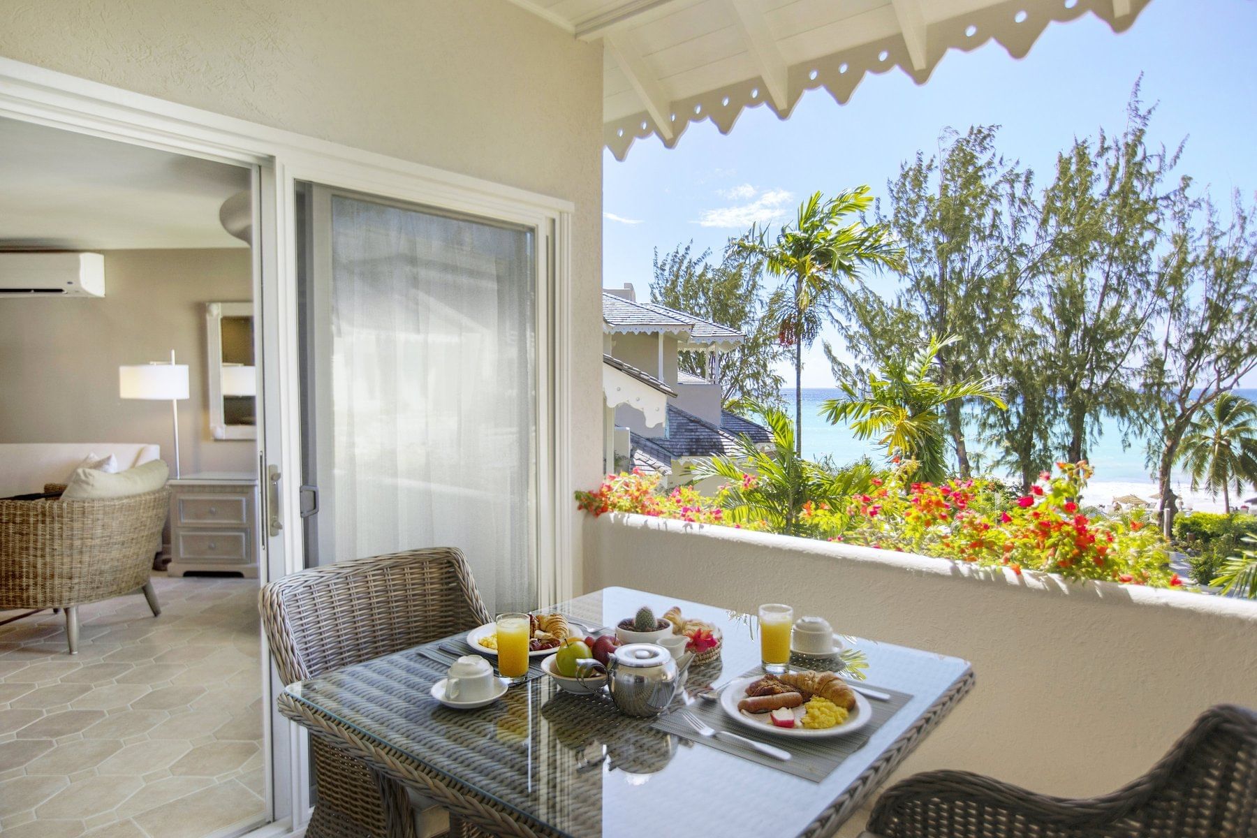 Dining area in One Bedroom Penthouse at Bougainvillea Barbados