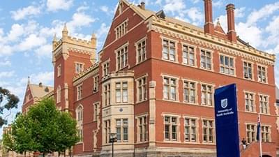 Exterior view of the University of South Australia City East campus facade near Ibis Adelaide