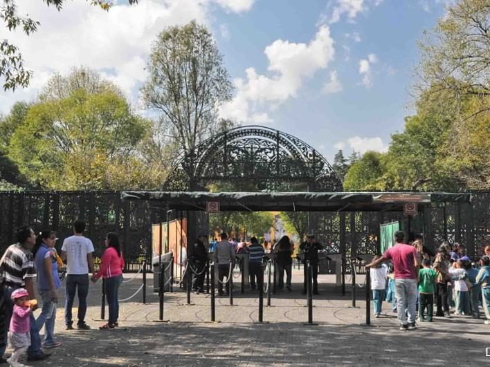 Entrance of Chapultepec Zoo near Dominion Suites Polanco