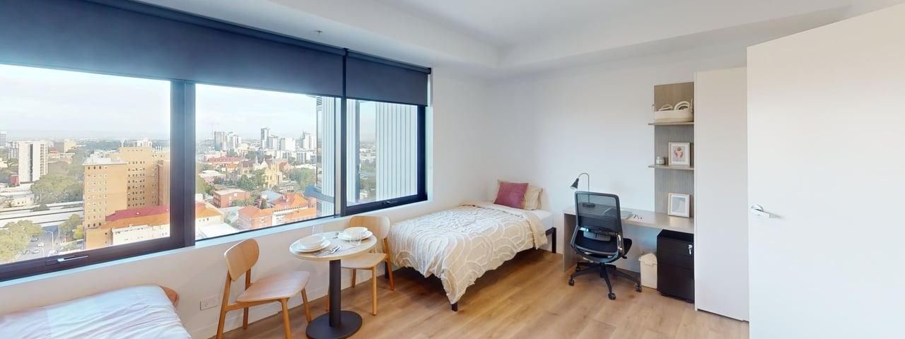 Twin-Bed-Studio-High-Floor-Bedroom