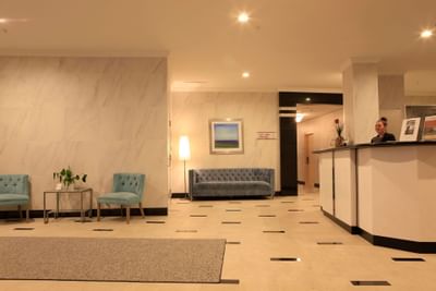Reception area & lobby in the Spa at Honor’s Haven Retreat
