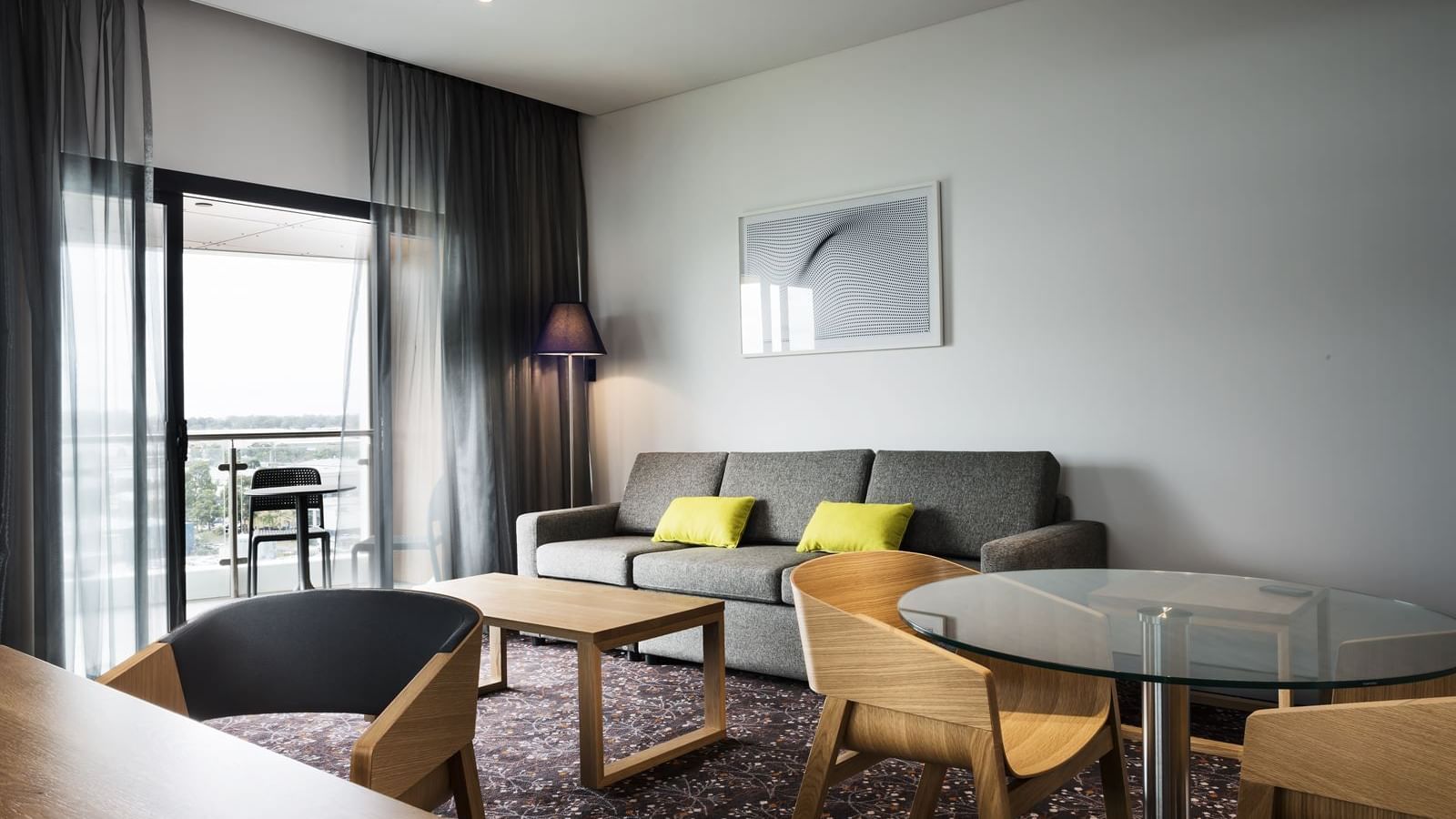 Living Area In Deluxe Apartment at Mercure Sydney Liverpool 