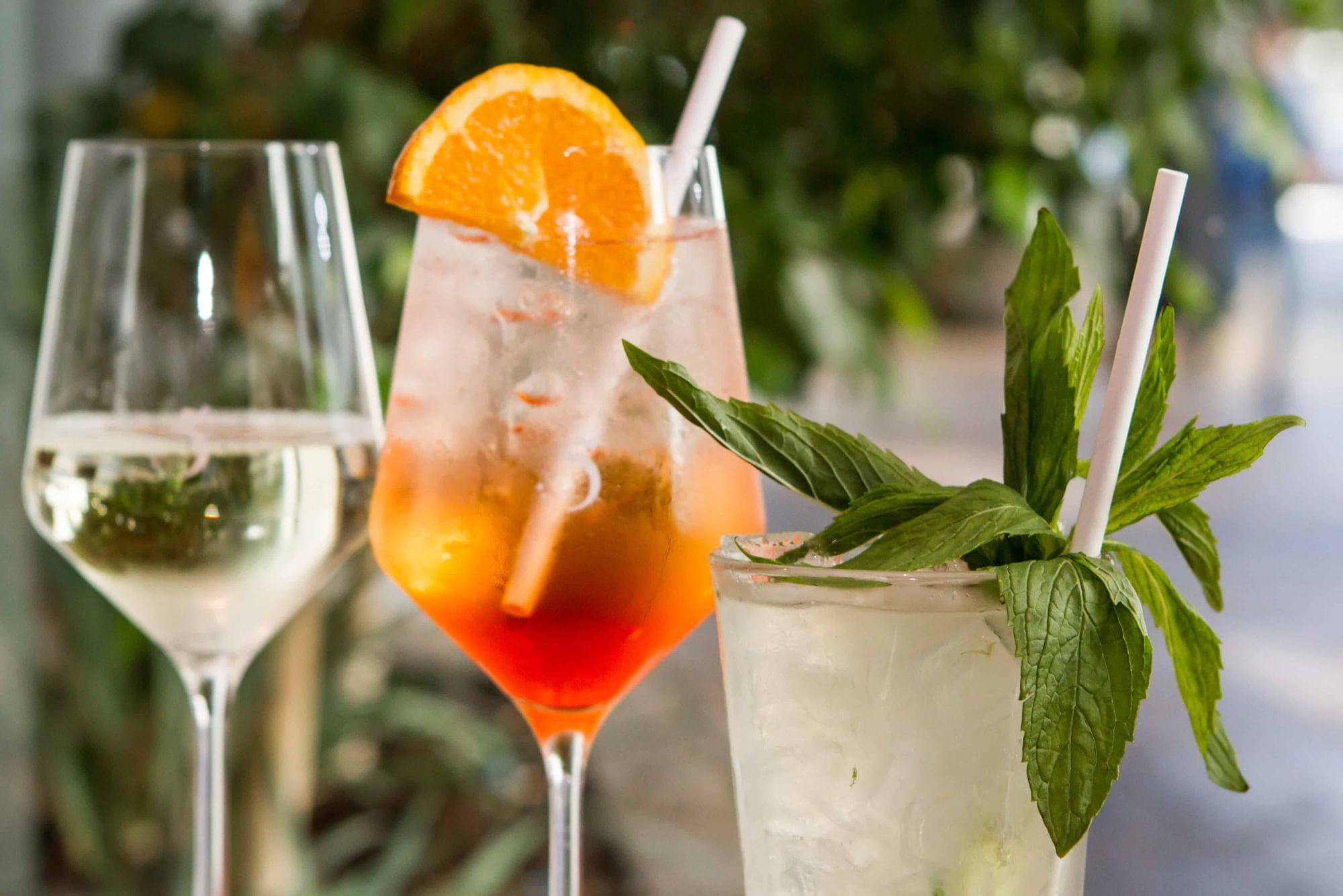 Wine glasses and beverages at the Novotel Perth Langley