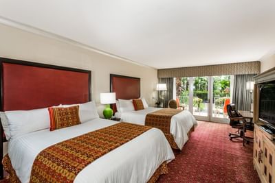 Poolside suite with two queen beds at Safety Harbor & Resort