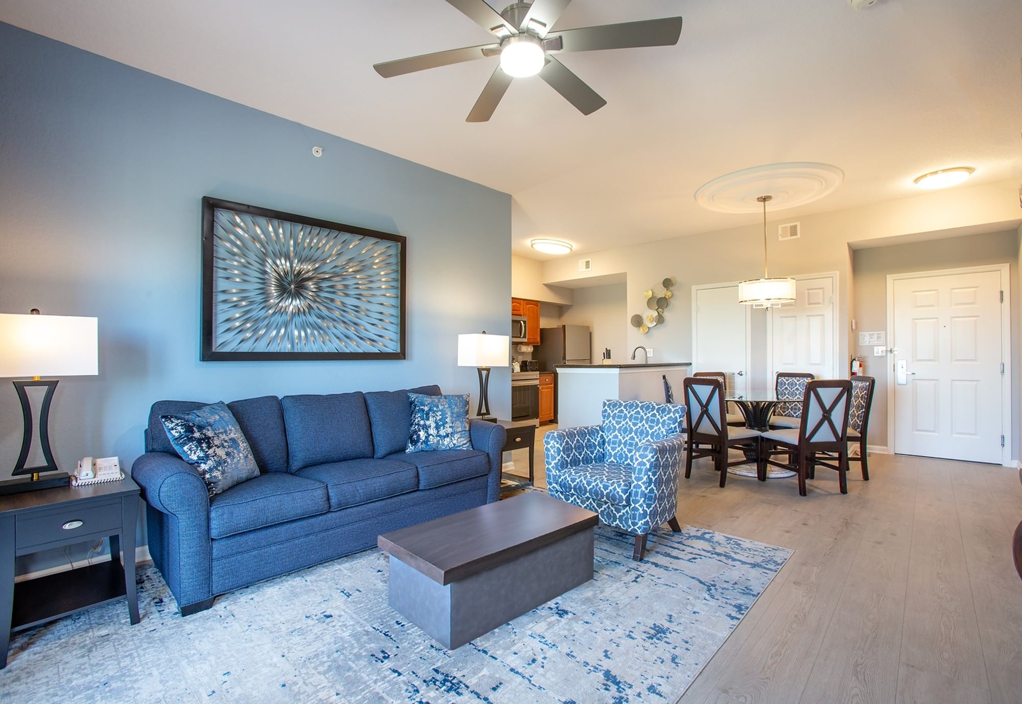 LBV Signature Suites - 2 Bedroom 2 Bath - Living Room and Dining Room