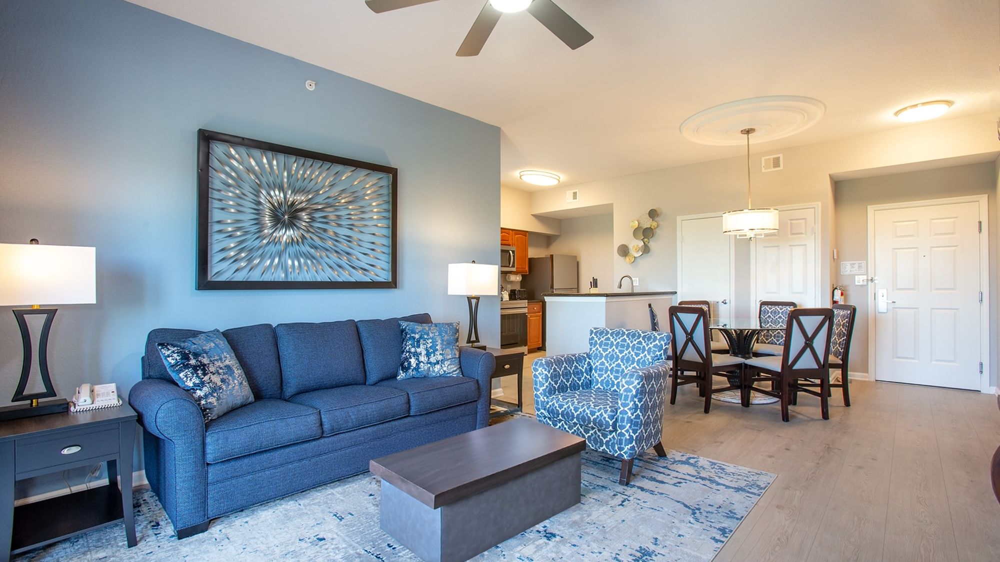 LBV Signature Suites - 2 Bedroom 2 Bath - Living Room and Dining Room