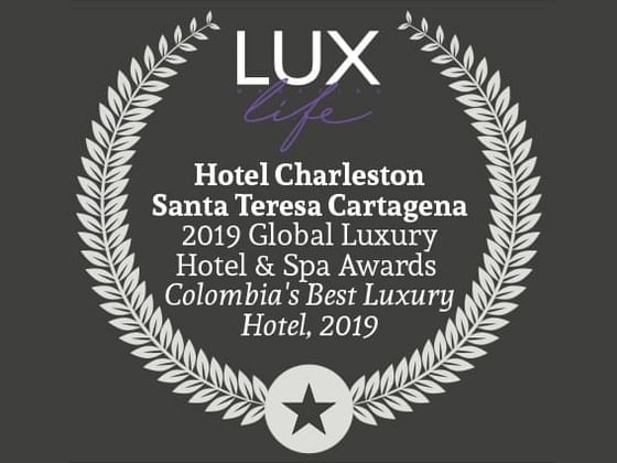 2019 Global Luxury Hotel & spa Awards of Hotel Charleston