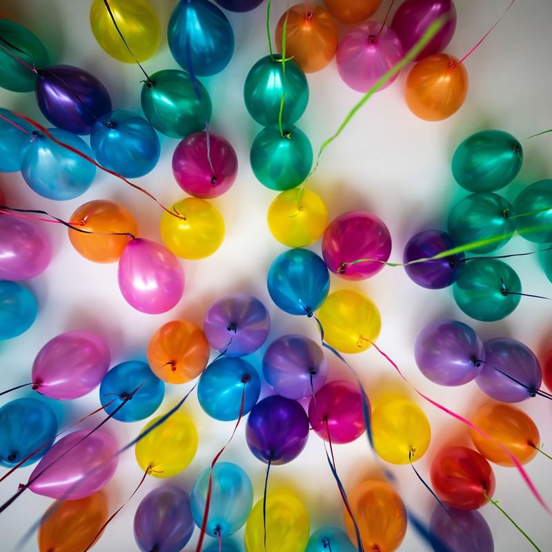 Balloons arranged for a party at Hotel Barsey by Warwick - Brussels