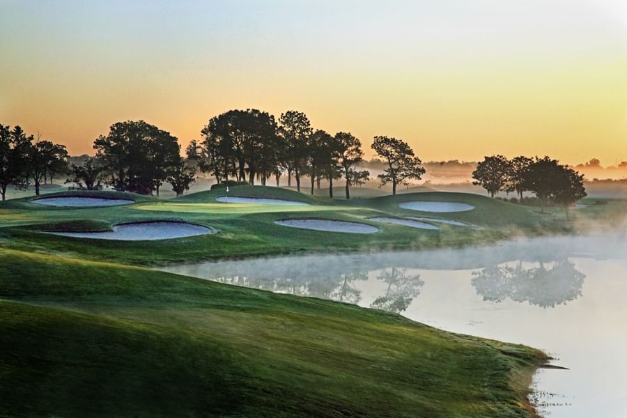 Falcons Fire Hole 8 Golf Club in Kissimmee FL