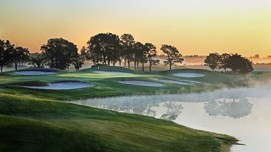 Falcons Fire Hole 8 Golf Club in Kissimmee FL