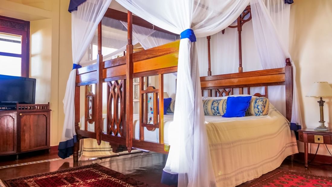 Interior of the Prime Room at Zanzibar Serena Hotel