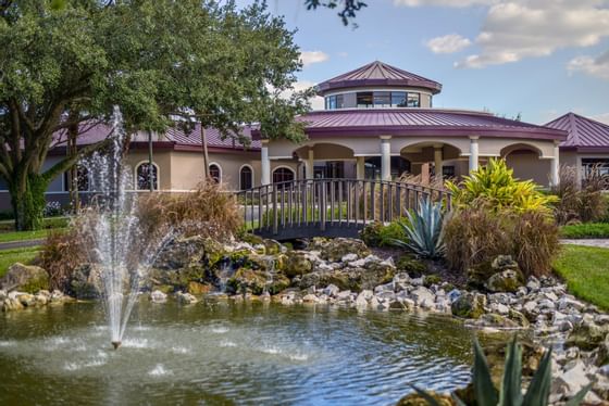 Exterior view of the Club House at Mystic Dunes Resort