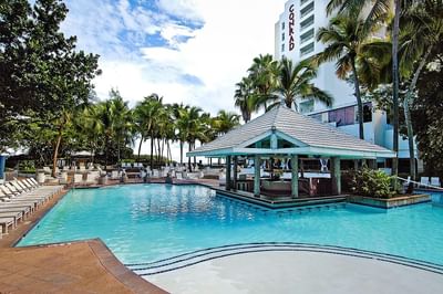 Exterior view of Aqua Bar at The Condado Plaza Hilton