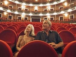 Old couple, Angela Peralta Theater near Viaggio Resort Mazatlan