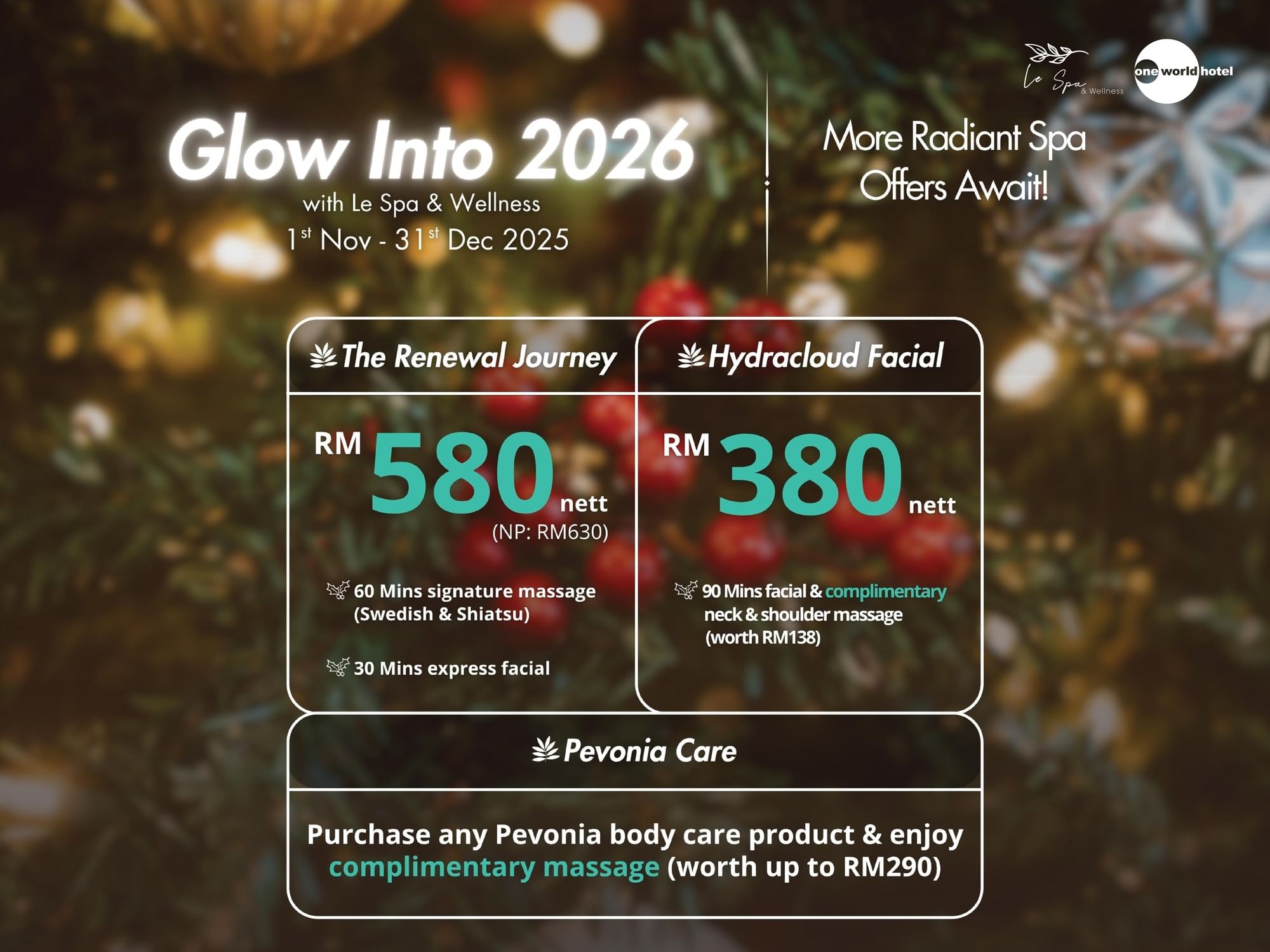 Glow into 2026 Spa Promo