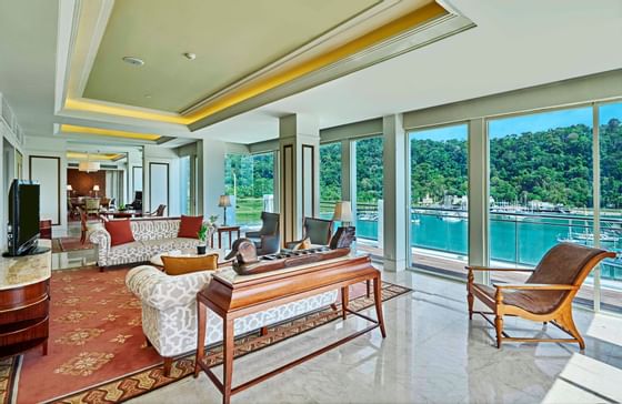 Royal Imperial Suite Living Area at The Danna Langkawi