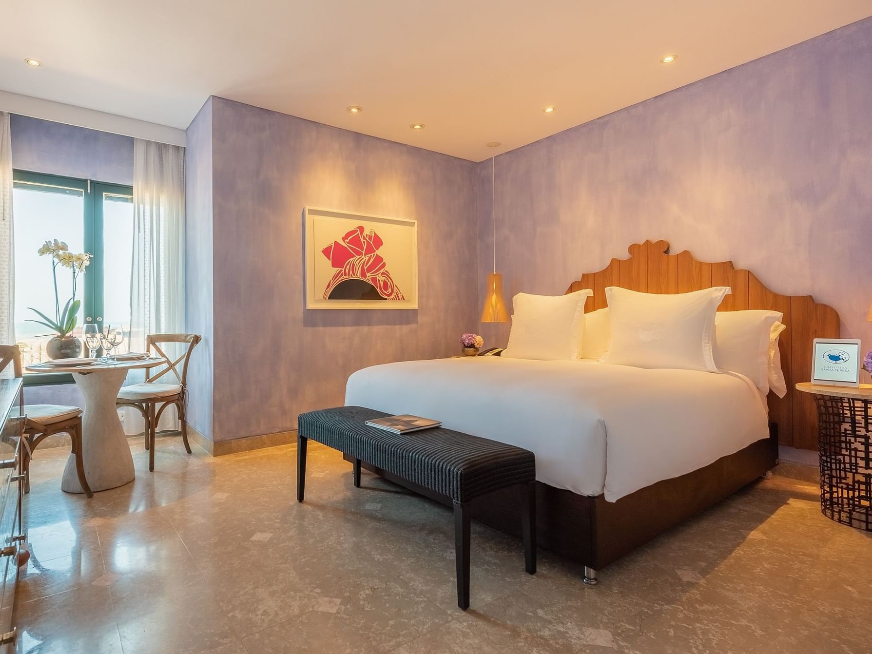 Elegant Classic Accommodation with Ocean View at the Charleston Santa Teresa Hotel in Cartagena, Colombia.