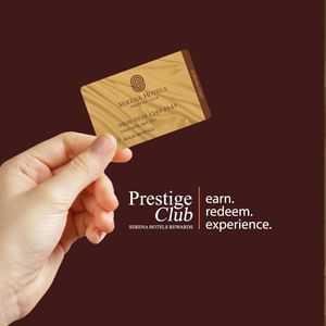 Holding Prestige Club Card to an offer at Dushanbe Serena Hotel
