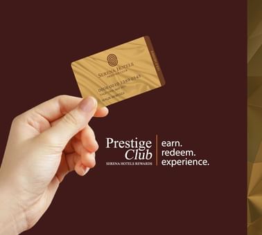 Holding Prestige Club Card to an offer at Dushanbe Serena Hotel