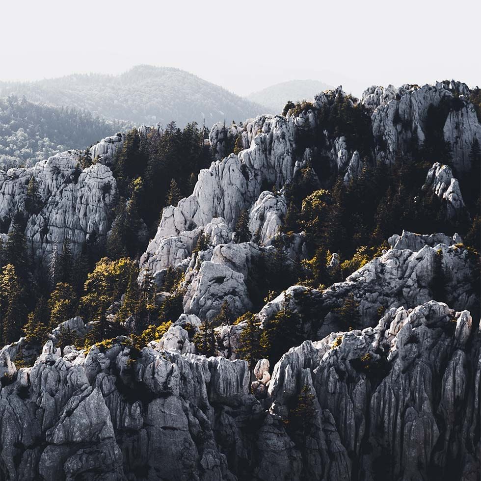 Rocky mountain range at National Park Paklenica near Falkensteiner Family Hotel Diadora