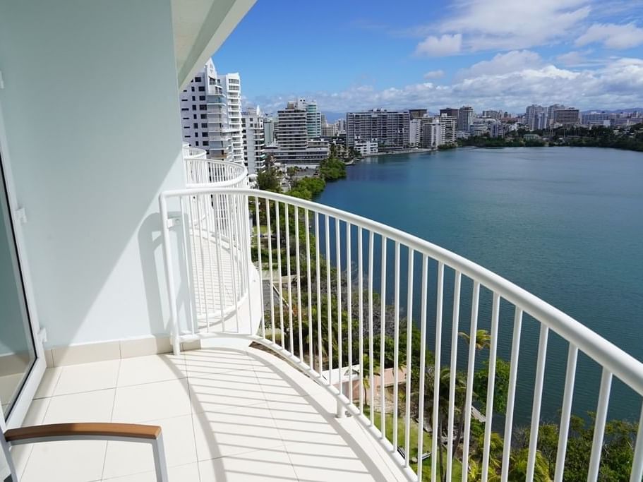 Balcony of Bay view Room at Condado Plaza Hilton
