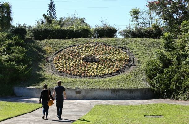 Floral clock at Harry P. Leu Gardens