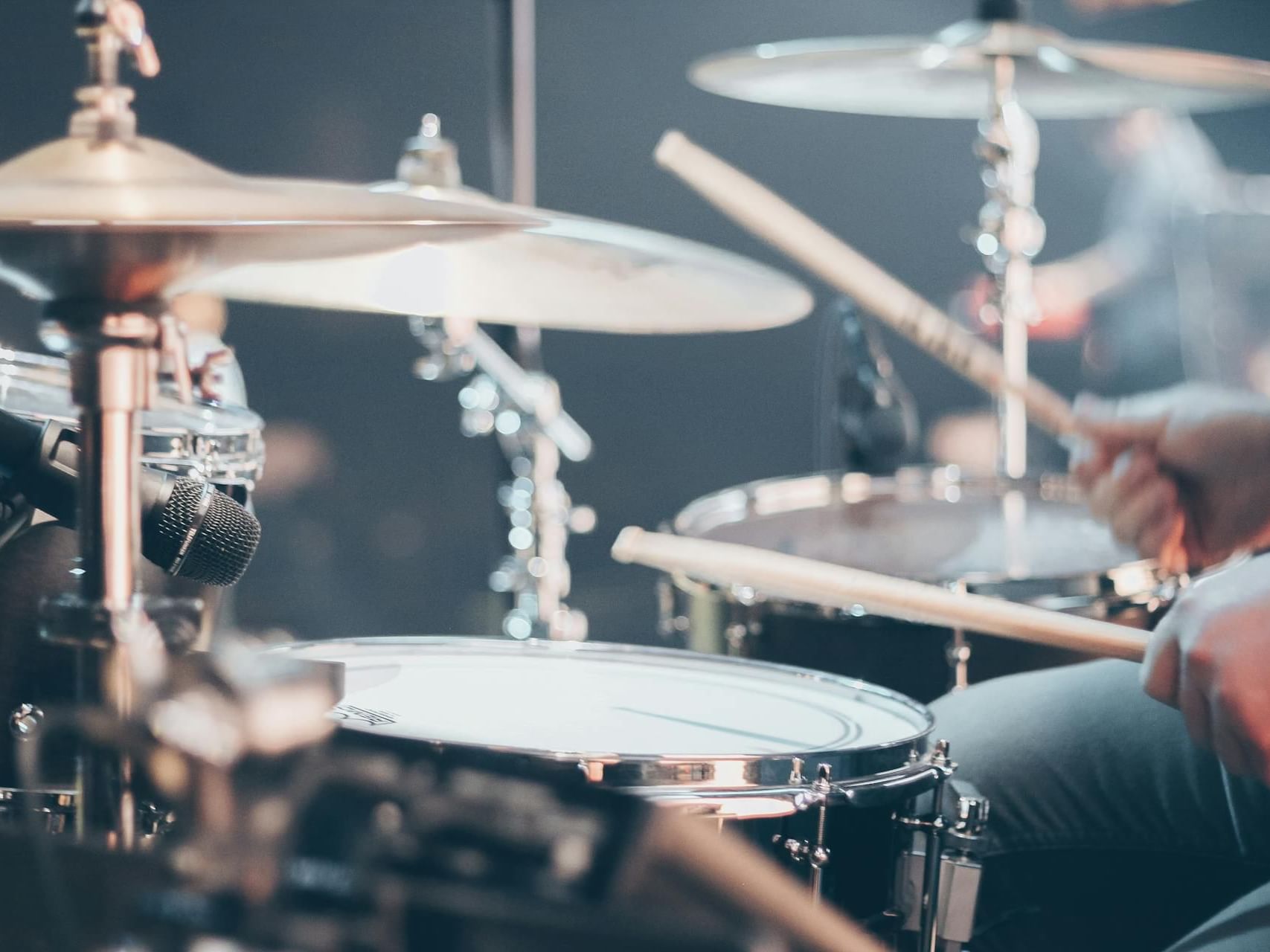 Close-up of hands playing the drums at Ananea Madivaru Maldives