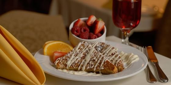 Oatmeal encrusted french toast