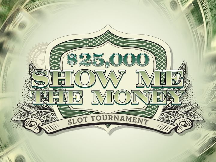 $25,000 Show Me The Money Slot Tournament Logo