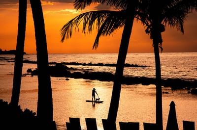 Sunset on West Beach at Dorado Beach Resort