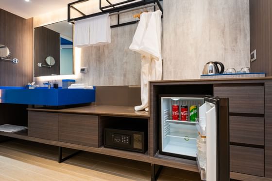 Vanity of the Twin room at Maitria Hotel Rama 9 Bangkok