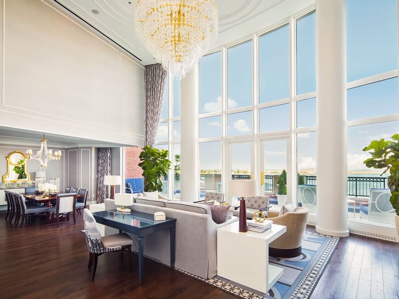 Awesome private presidential Suite living room