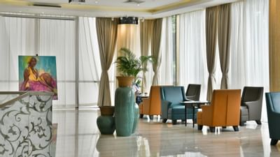 Lobby bar at Fleuve Congo Hotel Hotel in Kinshasa