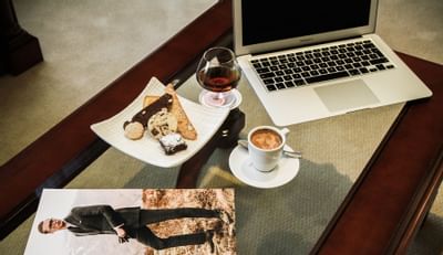 Chocolate items and drinks served at Hotel Emperador