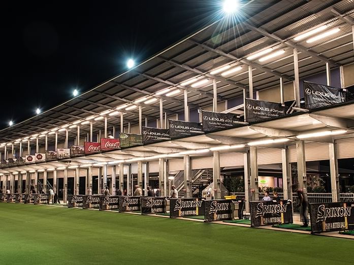 Golf court in Thornleigh Golf Centre near Nesuto Hotels