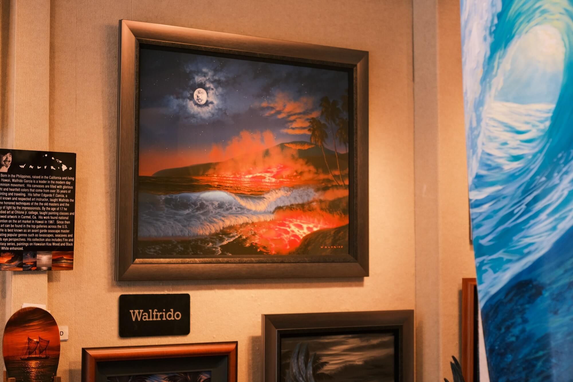 Portrait by Walfrido in Wyland Gallery near Waikiki Resort Hotel