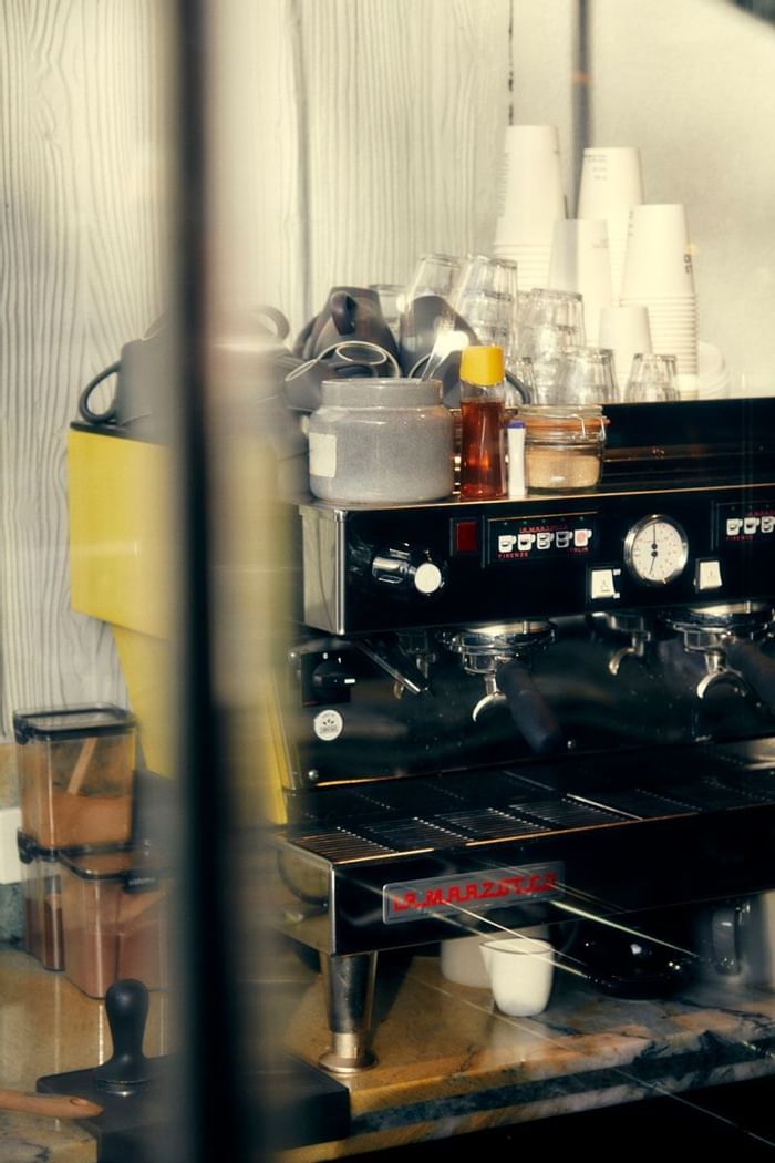 A coffee machine at Matilda near The Kinson