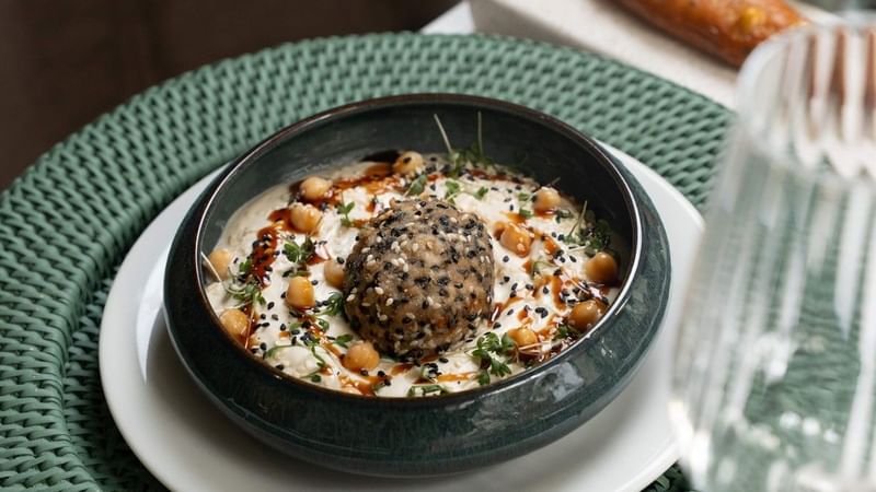 Dish at Le Céladon Restaurant in Paris