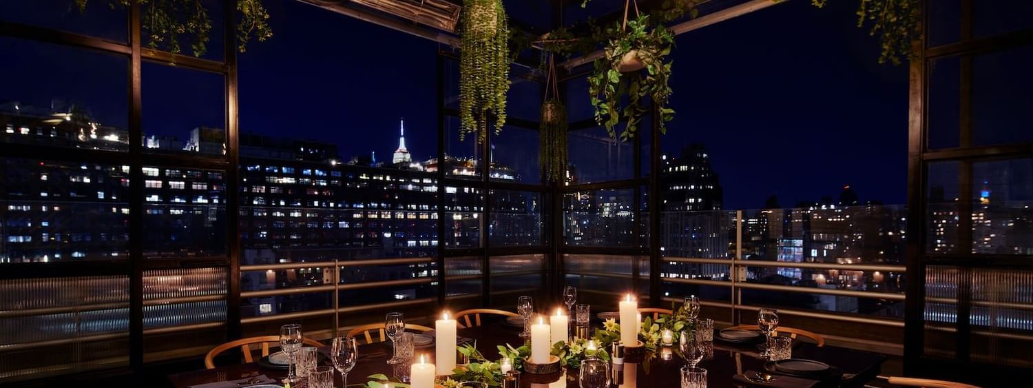 night view from rooftop