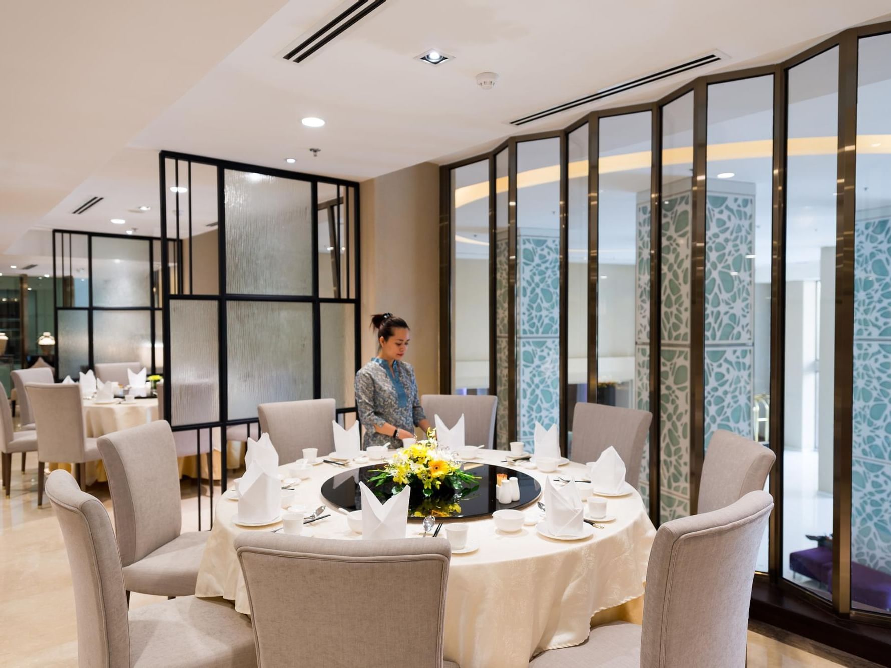 Dining area in Tung Garden at Eastin Grand Hotel Saigon