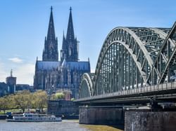 Exterior view of Cologne Cathedral & Old Town near Rheinland Hotel Kollektion