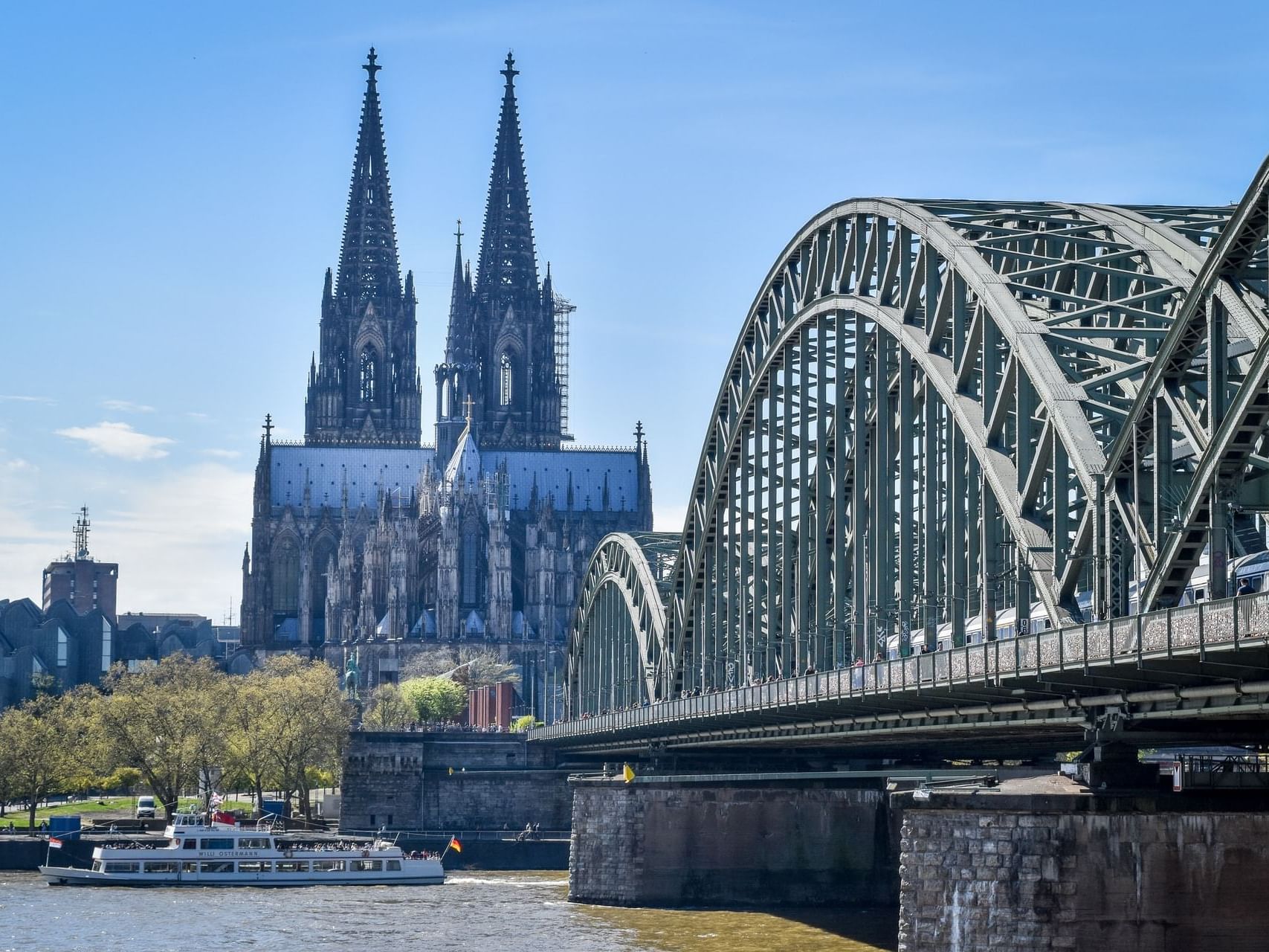 Exterior view of Cologne Cathedral & Old Town near Rheinland Hotel Kollektion