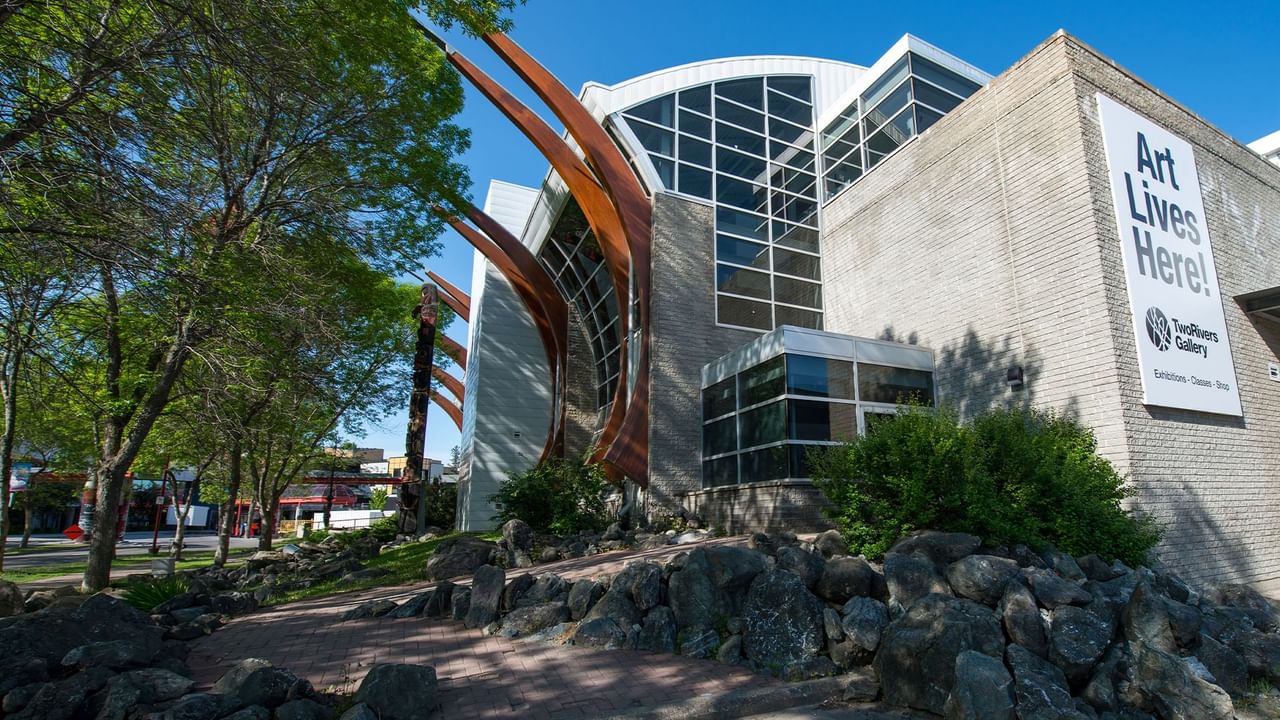 Exterior of Two Rivers Gallery
