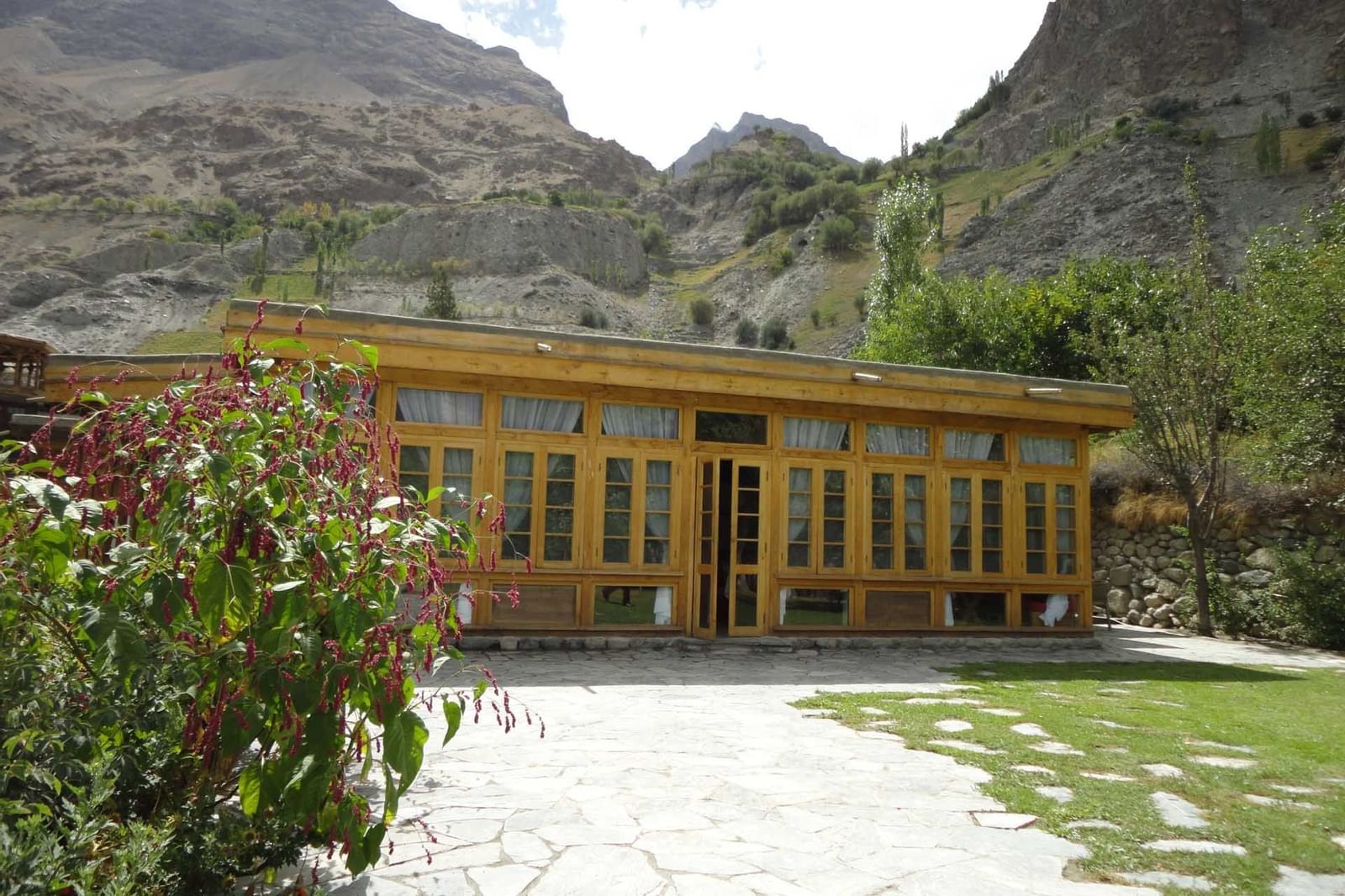 An exterior view of the hotel at Serena Khaplu Palace