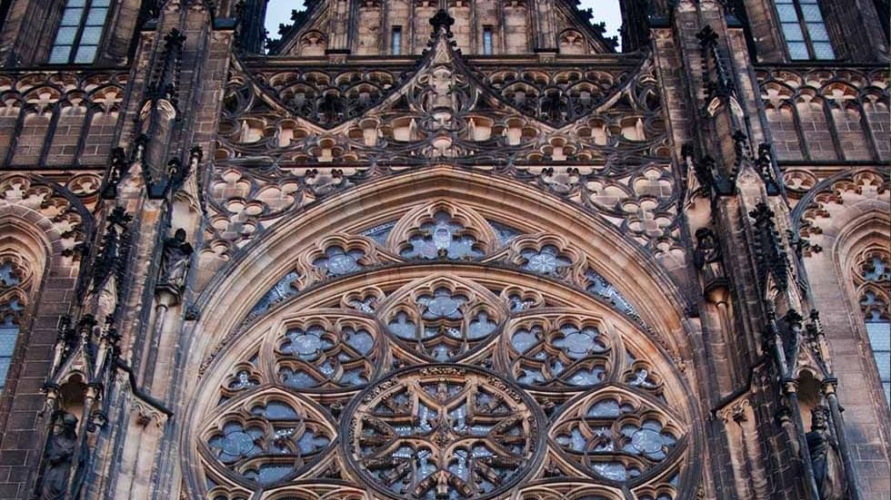 Giant entrance gate of Prague Castle near Falkensteiner Hotels