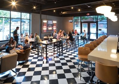 bar and seating