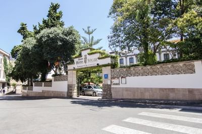 Entrance at Gran Hotel Sóller in Majorca
